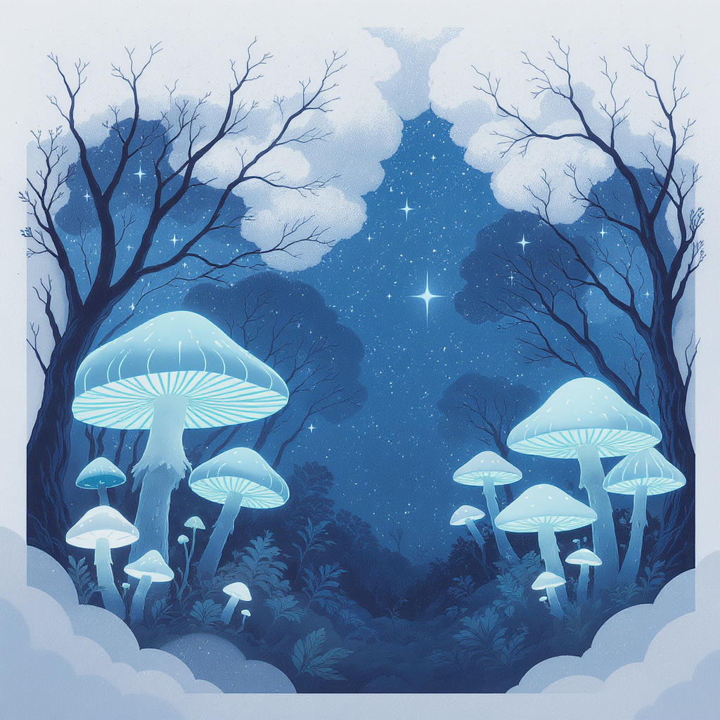Moonlit Mushroom Glade