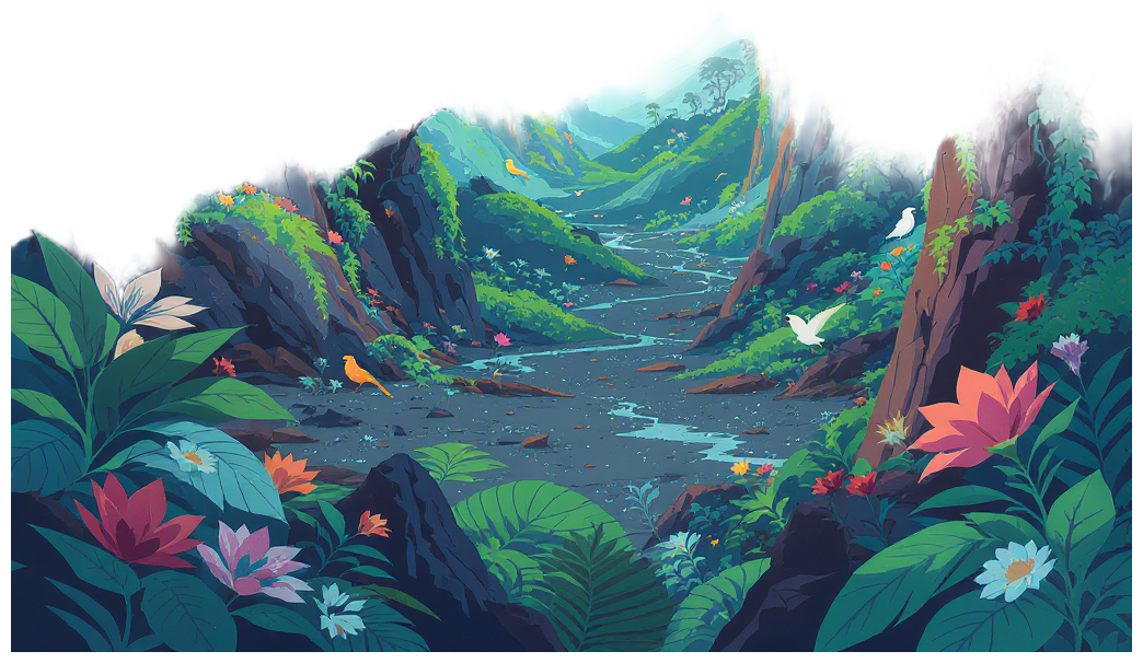 Vibrant Volcanic Valley